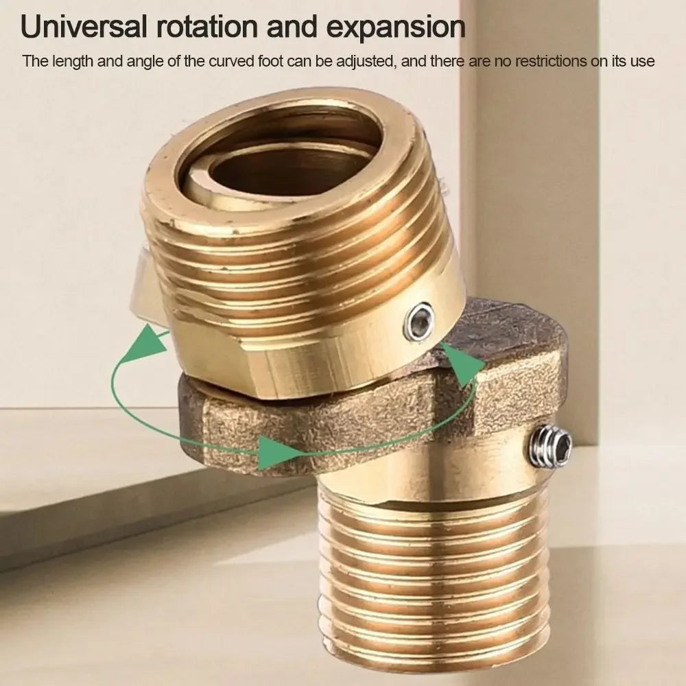 Universal 360° Rotatable Shower Faucet Adjustment Foot – Eccentric Corner Screw
