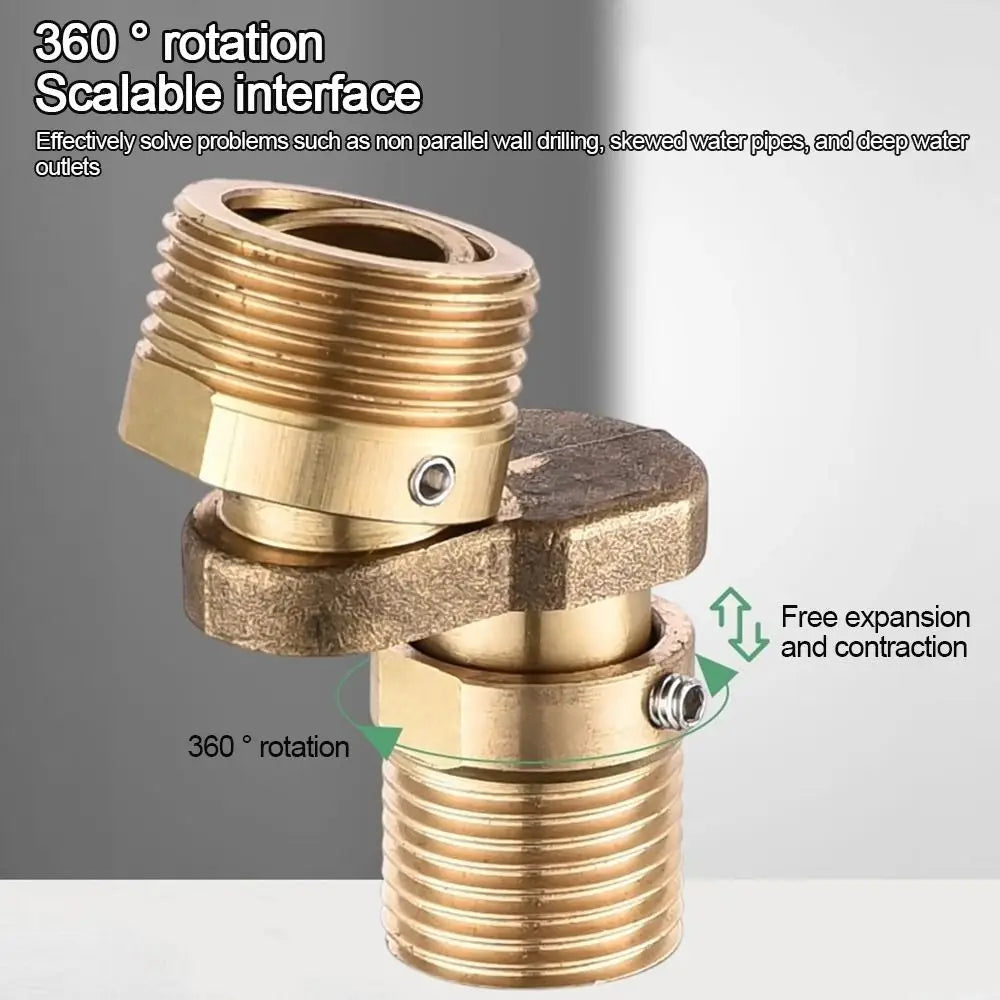 Universal 360° Rotatable Shower Faucet Adjustment Foot – Eccentric Corner Screw