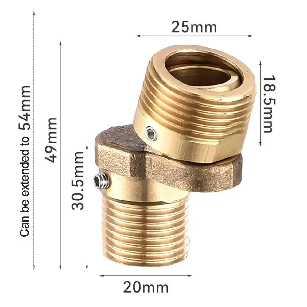 Universal 360° Rotatable Shower Faucet Adjustment Foot – Eccentric Corner Screw
